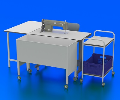 VP 119 - Makina Yanı Sehpa Transport Araba Tekne