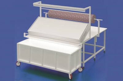 VP 143 - Işıklı Kumaş Kontrol Masası Arabalı